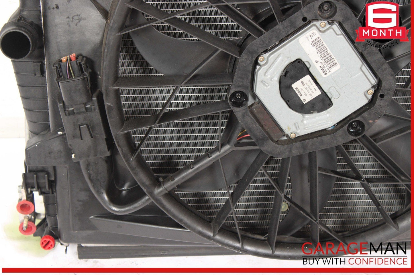 03-06 Mercedes R230 SL500 CLS500 Engine Cooling Radiator A/C Air Condenser Assy