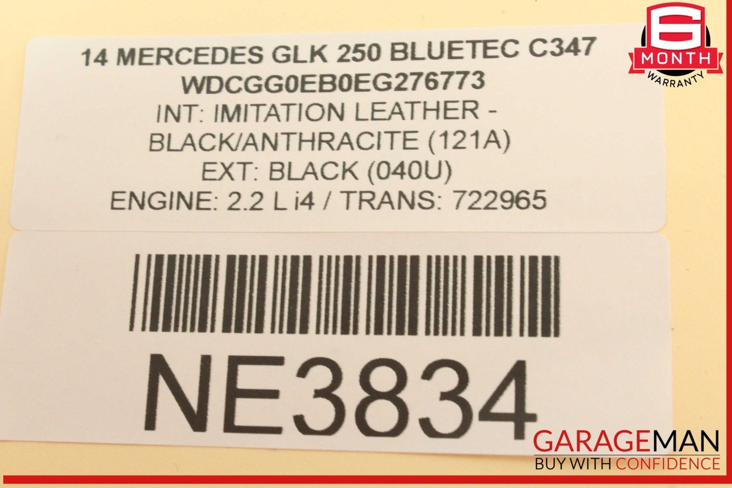 10-18 Mercedes X204 GLK250 Bluetec Trunk Lid Power Closing Motor 2047500060 OEM