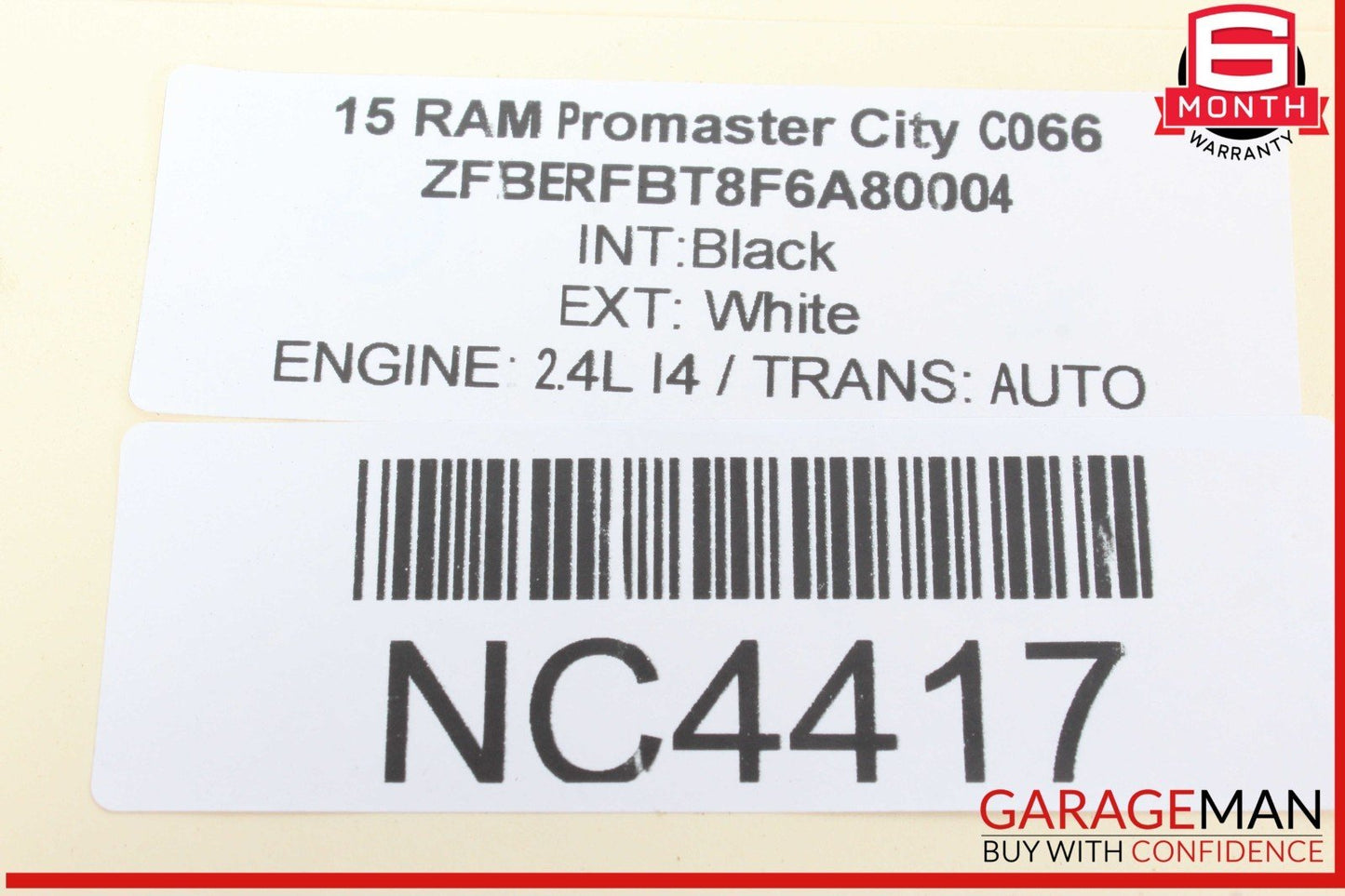15-22 RAM Promaster City Rear Left Driver Side Outer Tail Light Lamp OEM