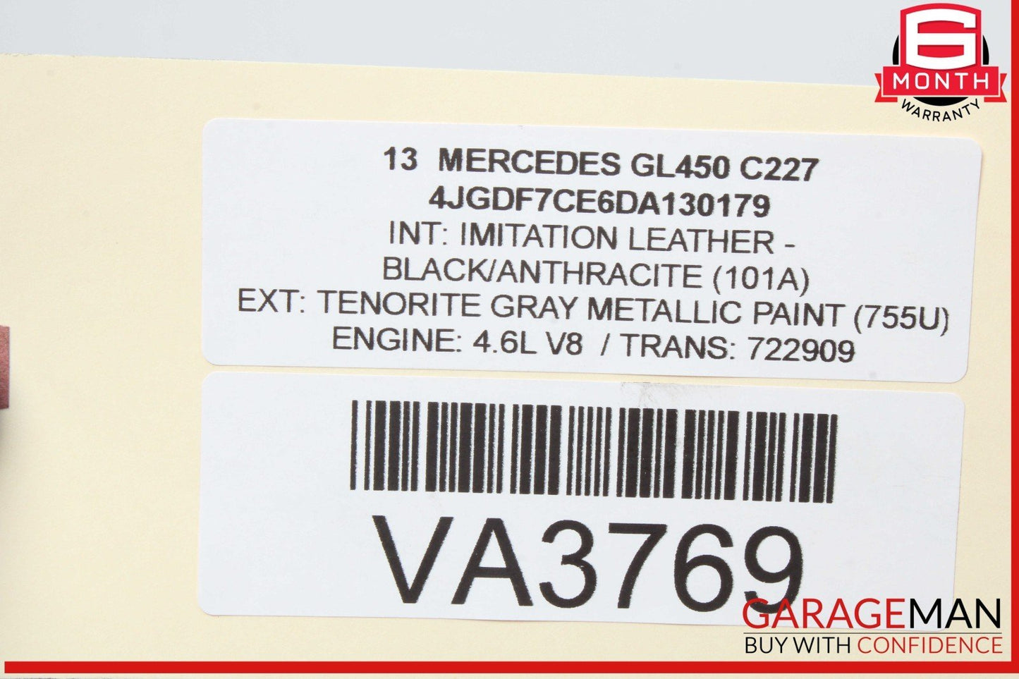 11-16 Mercedes X166 GL450 GL550 Left Turbocharger Turbo Charger Manifold OEM
