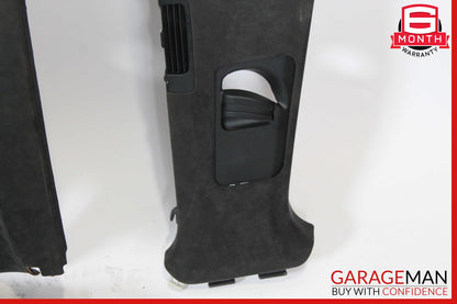 11-14 Porsche Cayenne 958 Headliner Pillar Trim Panel Cover Set Black OEM