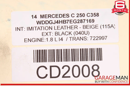 08-14 Mercedes W204 C250 C350 C300 Front Left Side Wing Fender Panel Cover OEM