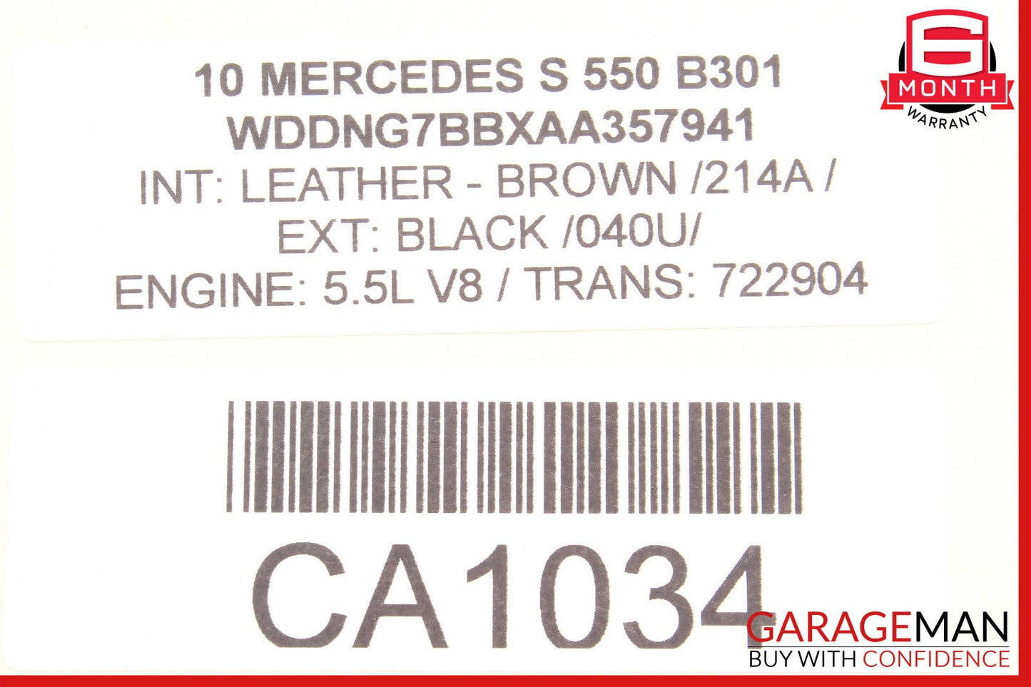 07-14 Mercedes W221 S550 Rear Left / Right Air Suspension Shock Strut Airmatic