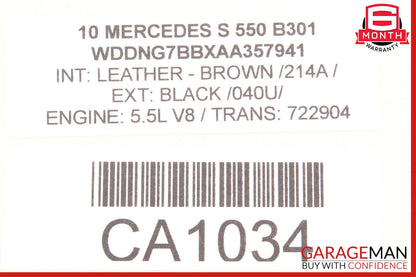 07-14 Mercedes W221 S550 Rear Left / Right Air Suspension Shock Strut Airmatic