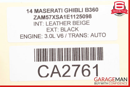 14-17 Maserati Ghibli Rear Right Side Door Lock Latch Actuator Mechanism OEM