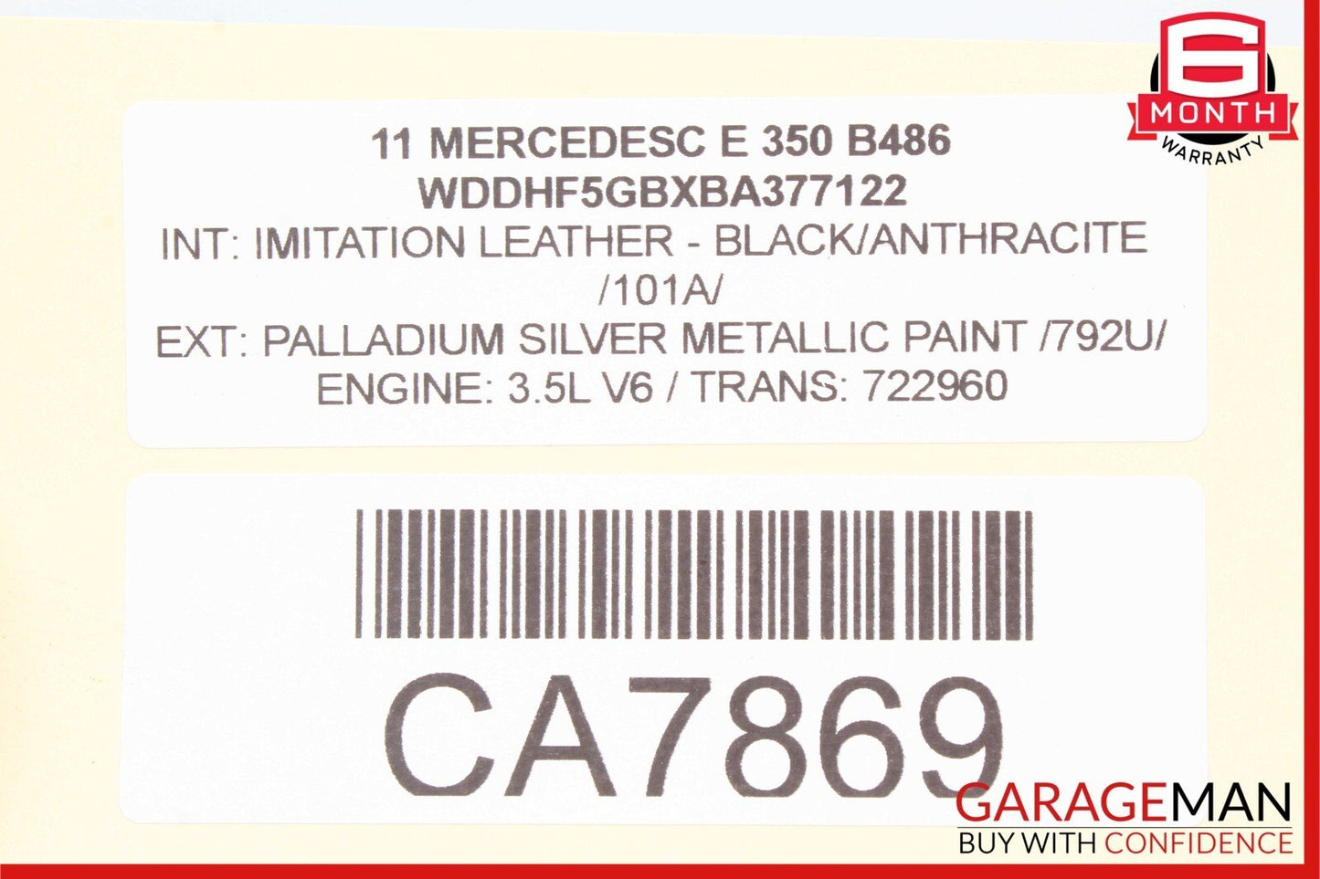 10-13 Mercedes W212 E350 E550 E63 AMG Front Left Exterior Door Handle Silver