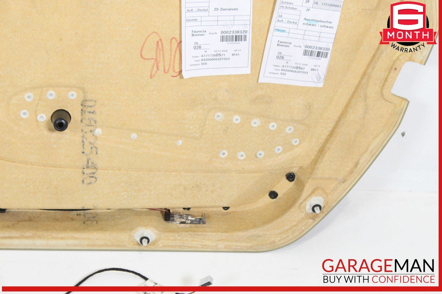 05-11 Mercedes R171 SLK350 Front Left Side Interior Door Panel Cover Assembly