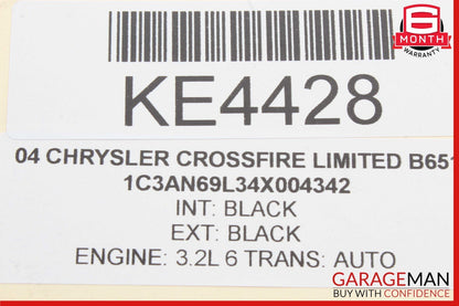 97-08 Chrysler Crossfire Rear Shock Absorber Coil Spring Springs Set of 2 Pc