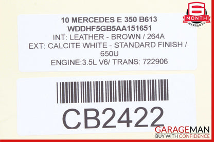 10-11 Mercedes W212 E350 E550 Rear Fuse Relay Junction Box SAM Module Assembly