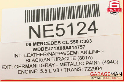 07-14 Mercedes W216 CL550 S550 S65 AMG A/C AC Heater Climate Control Switch OEM