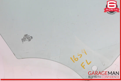 09-16 Audi S4 A4 Front Left Driver Side Door Window Glass 43R001605 OEM