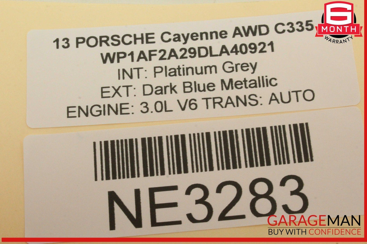 11-18 Porsche Cayenne 958 AWD Front Left Driver Side Window Regulator Motor OEM