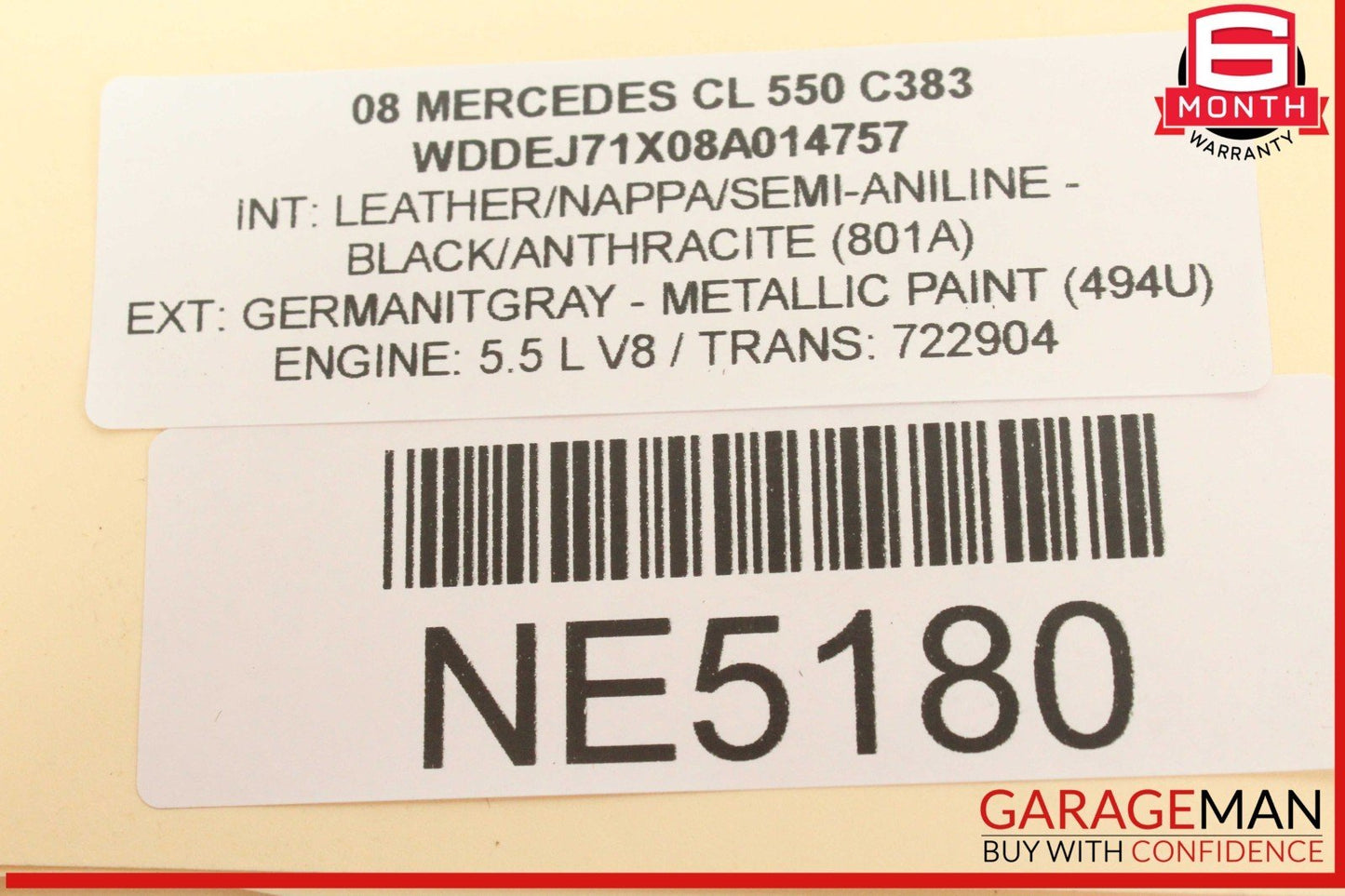 07-14 Mercedes W216 CL550 Front Right Side Door Lock Latch Actuator OEM