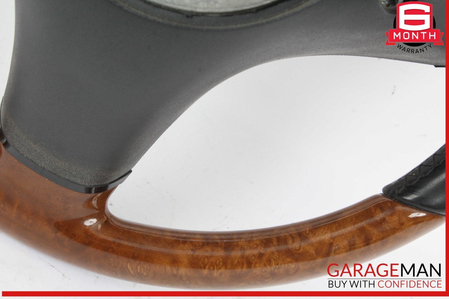 09-12 Mercedes R171 SLK300 SL550 SLK350 3 Spoke Steering Wheel Wood OEM