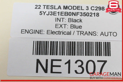 17-23 Tesla Model 3 Front Overhead Console Dome Light Lamp 109257300M OEM