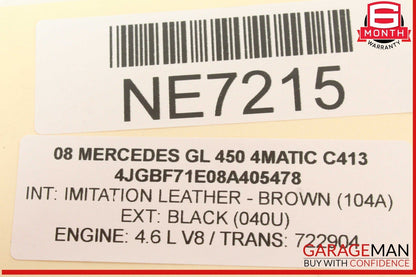 06-19 Mercedes X164 GL450 4MATIC Rear Windshield Wiper Motor 2518200042 OEM