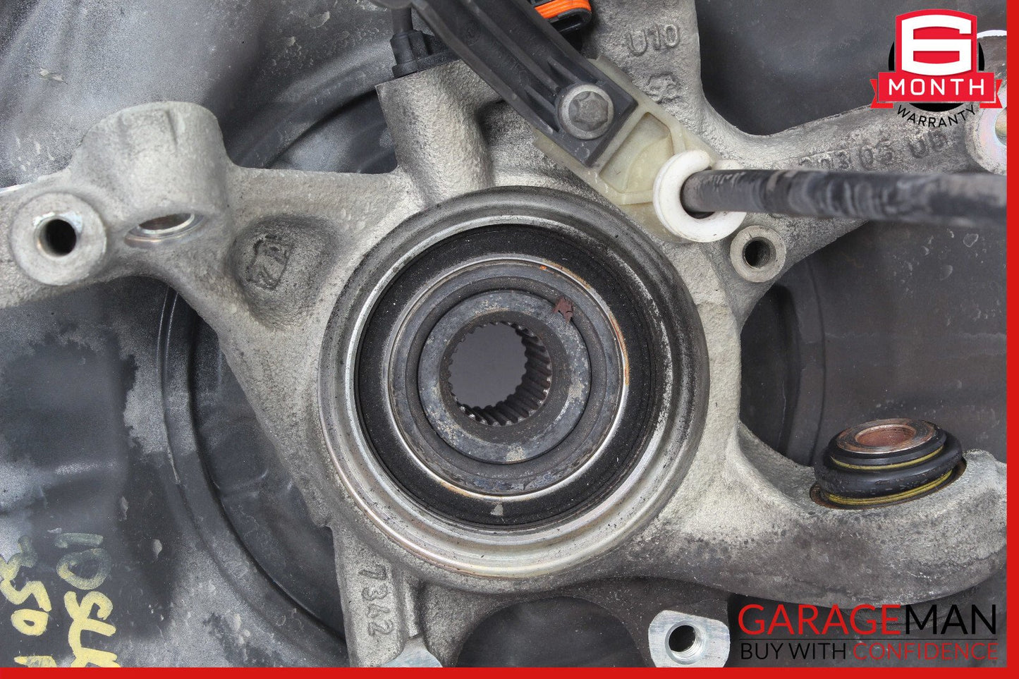 05-11 Mercedes R171 SLK350 Rear Left Spindle Knuckle Hub Bearing w/ Rotor Disc