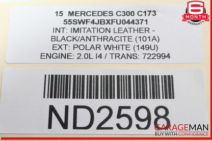 15-20 Mercedes W205 C300 Front Windshield Wiper Motor Linkage 2058200740 OEM