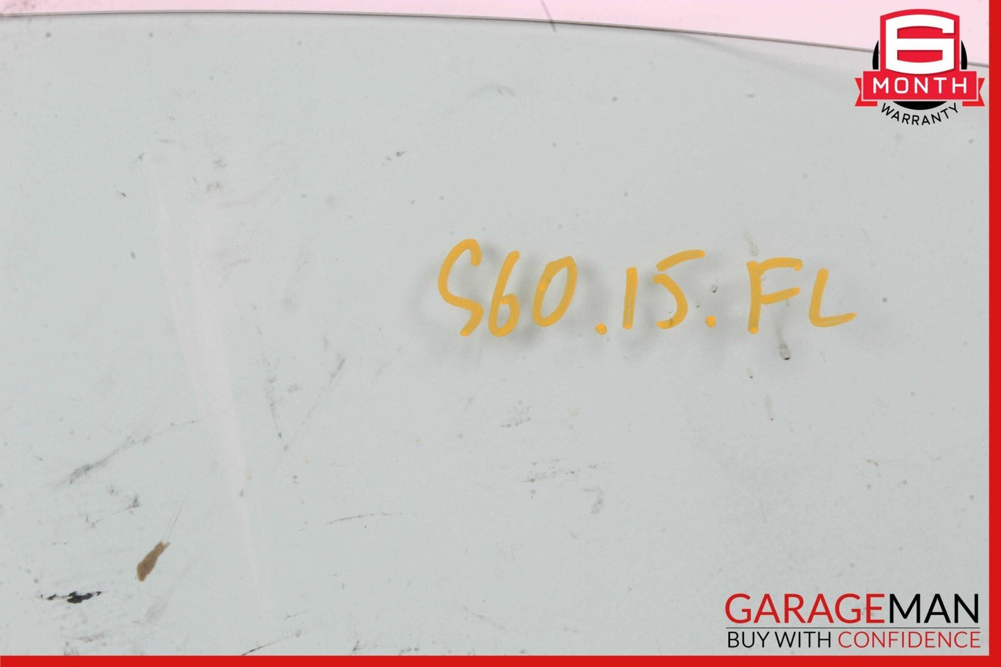 11-18 Volvo S60 V60 Front Left Driver Side Door Window Glass 31385412 OEM