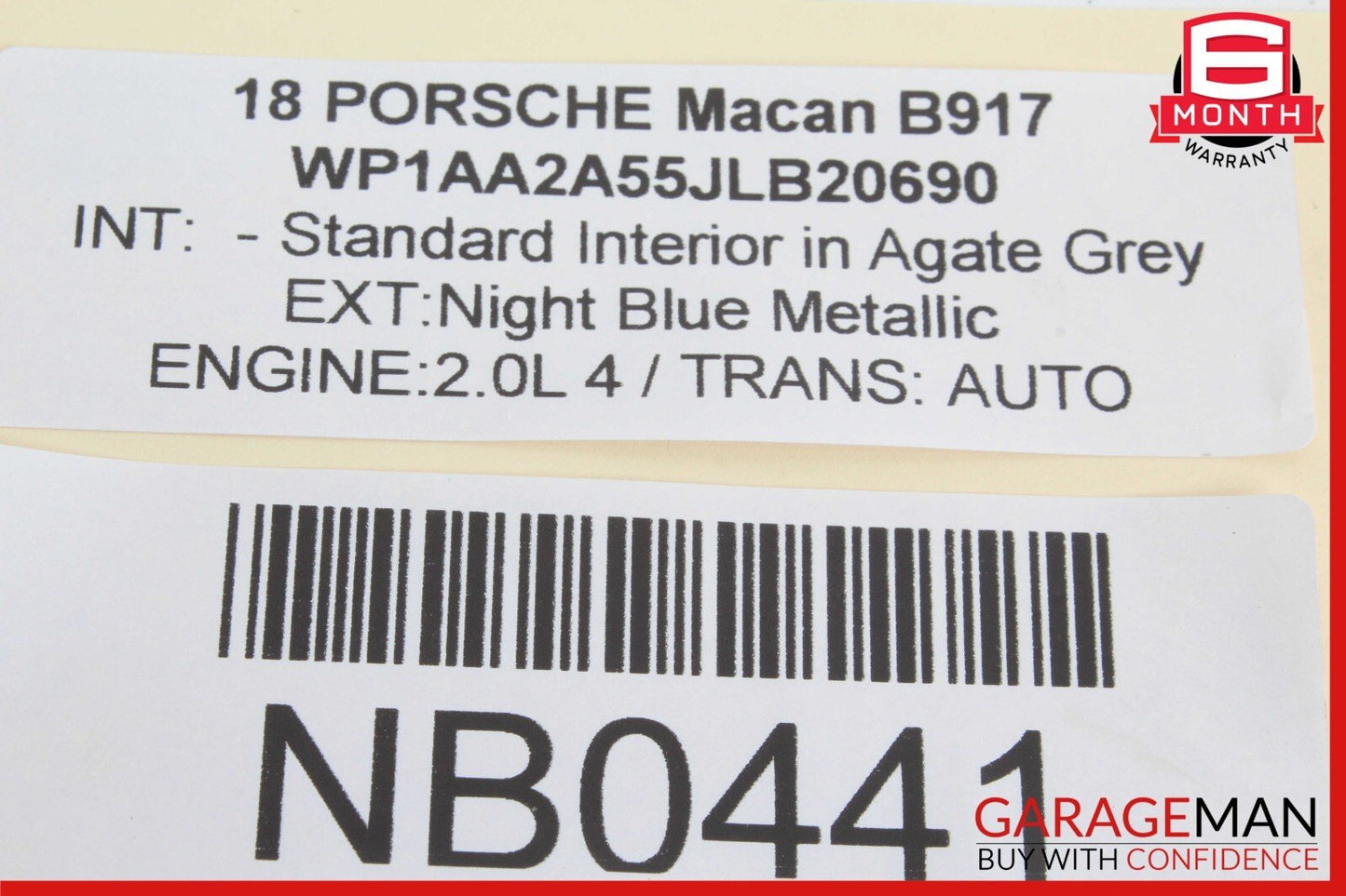 15-18 Porsche Macan 95B Rear Right & Left Tailgate Trunk Lid Power Shock Struts