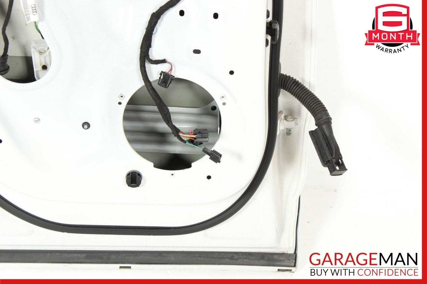 15-18 Audi Q3 Rear Left Driver Side Door Shell Cover Panel White OEM