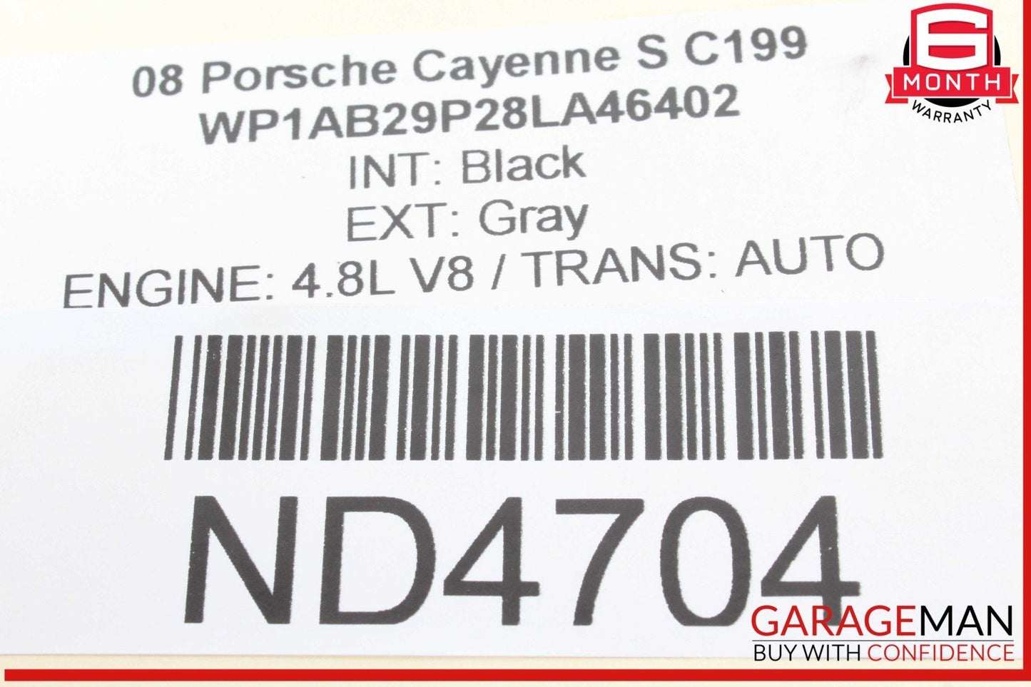 03-10 Porsche Cayenne 955 957 Rear Right Lower Control Arm 7L0505352 OEM