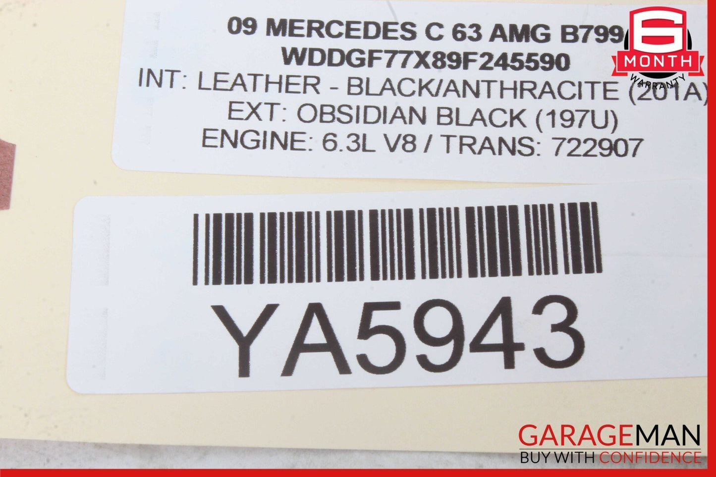 08-17 Mercedes W204 C63 AMG C300 Center Console Ashtray Ash Tray Compartment OEM