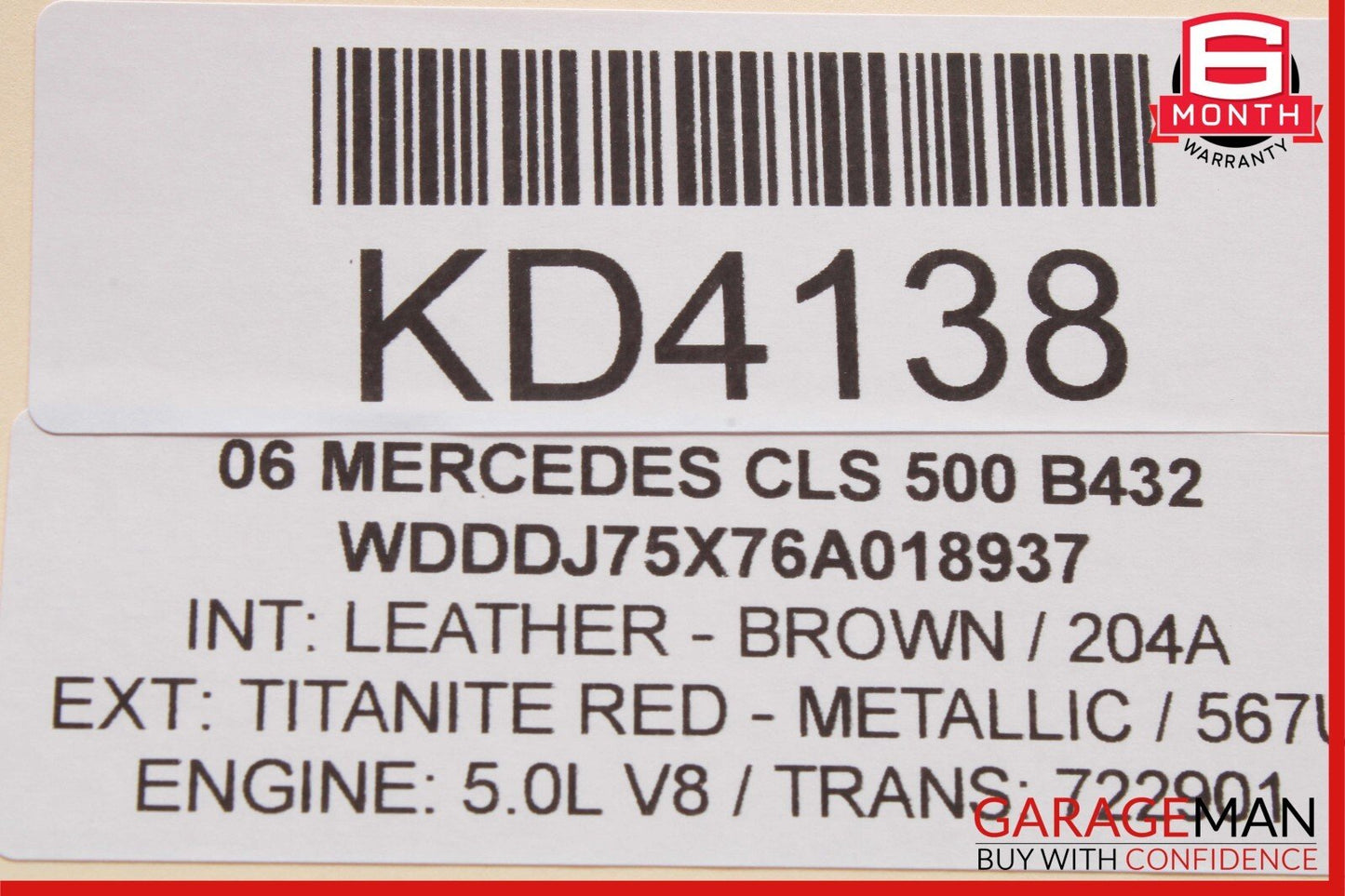 2006 Mercedes W219 CLS500 Diesel Exhaust Particulate Sensor 68146140AC OEM