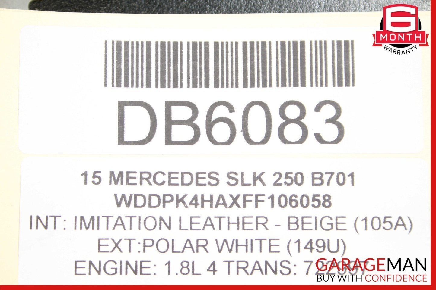 12-20 Mercedes R172 SLK250 SLK350 SLC300 Power Steering Rack and Pinion Assy OEM