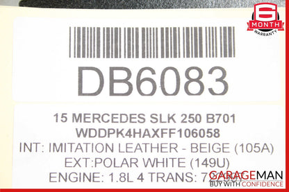 12-20 Mercedes R172 SLK250 SLK350 SLC300 Power Steering Rack and Pinion Assy OEM