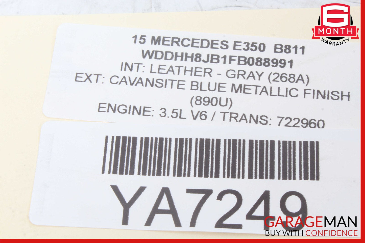 10-17 Mercedes W212 E350 Front Right Side Exterior Door Handle Keyless Go OEM