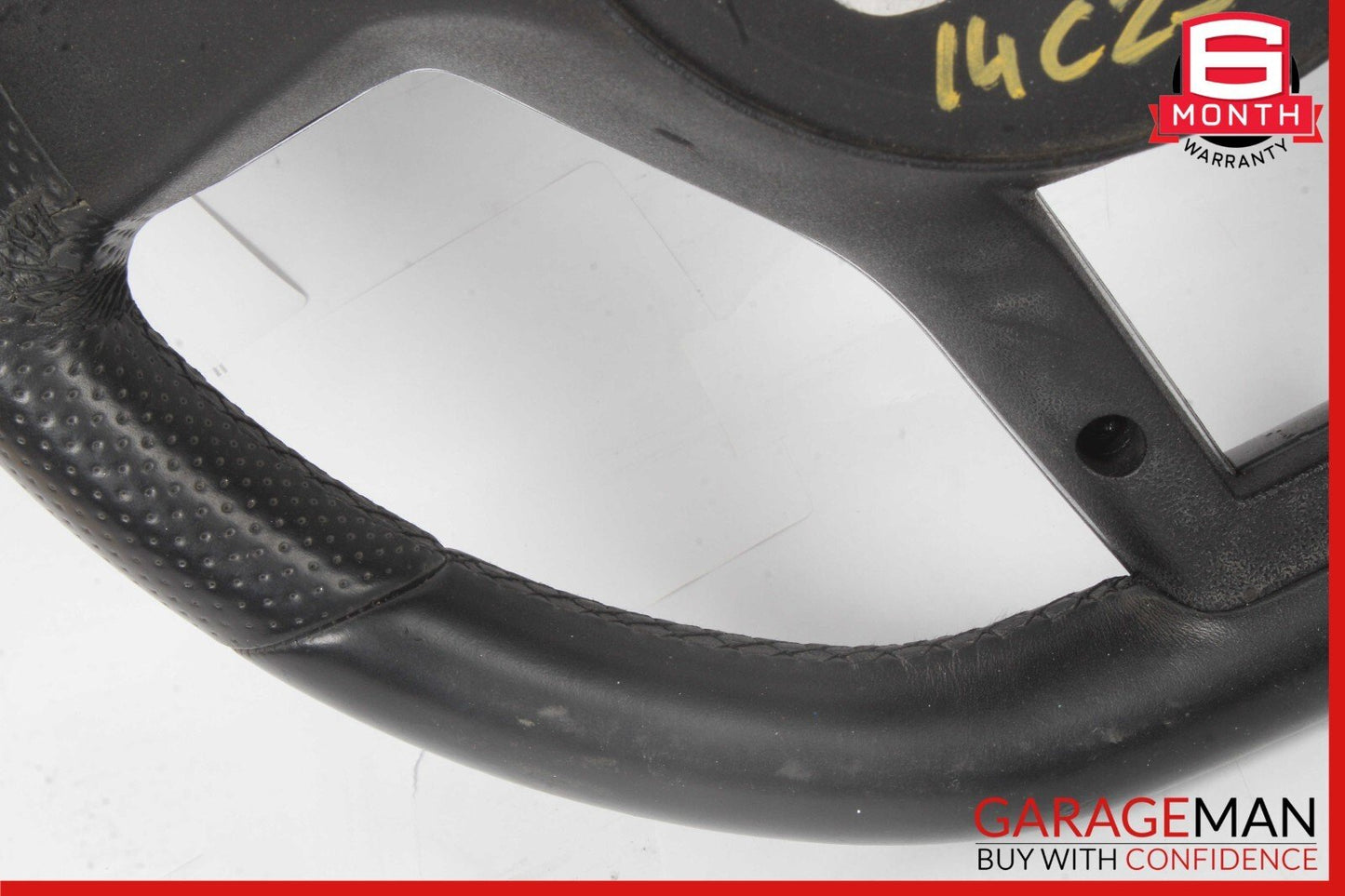 12-18 Mercedes W204 C250 SLK250 C300 AMG Sport Steering Wheel Flat Bottom OEM