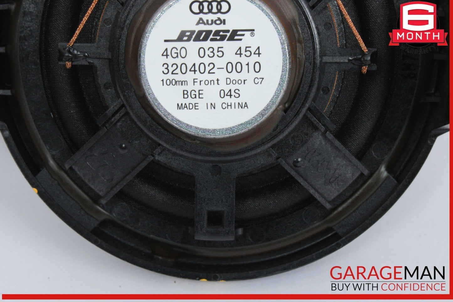 12-18 Audi A6 Front Left and Right Side Mid Range Door Audio Sound Speaker Set