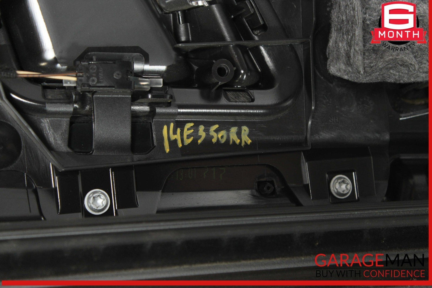 14-16 Mercedes W212 E350 E550 Rear Right Interior Door Panel Leather Black OEM