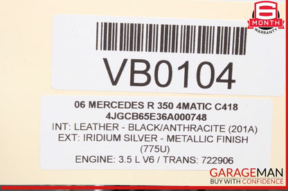 06-10 Mercedes W251 R350 4MATIC Front Right Side Door Rear View Mirror OEM