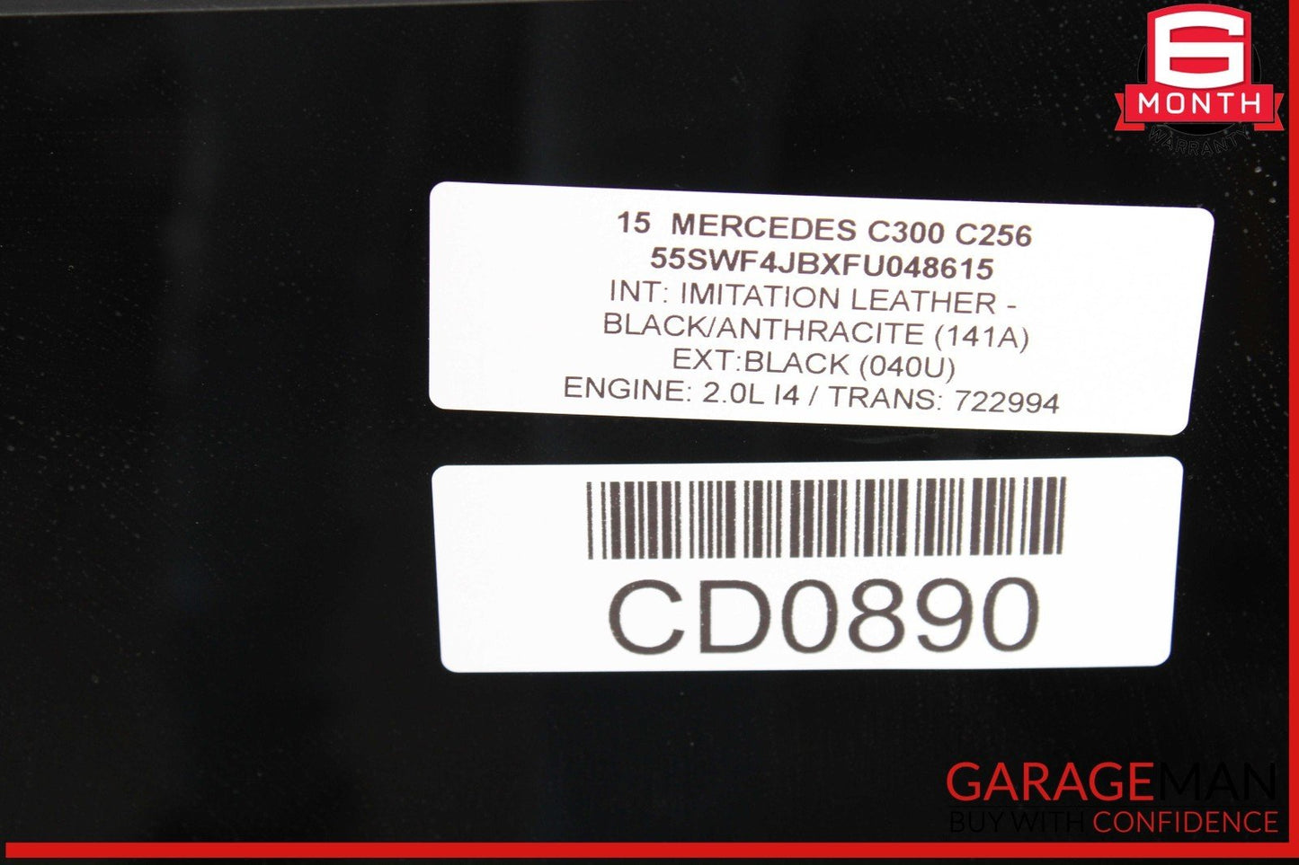 15-18 Mercedes W205 C300 C400 C63 AMG Sliding Panoramic Sunroof Sun Roof Glass