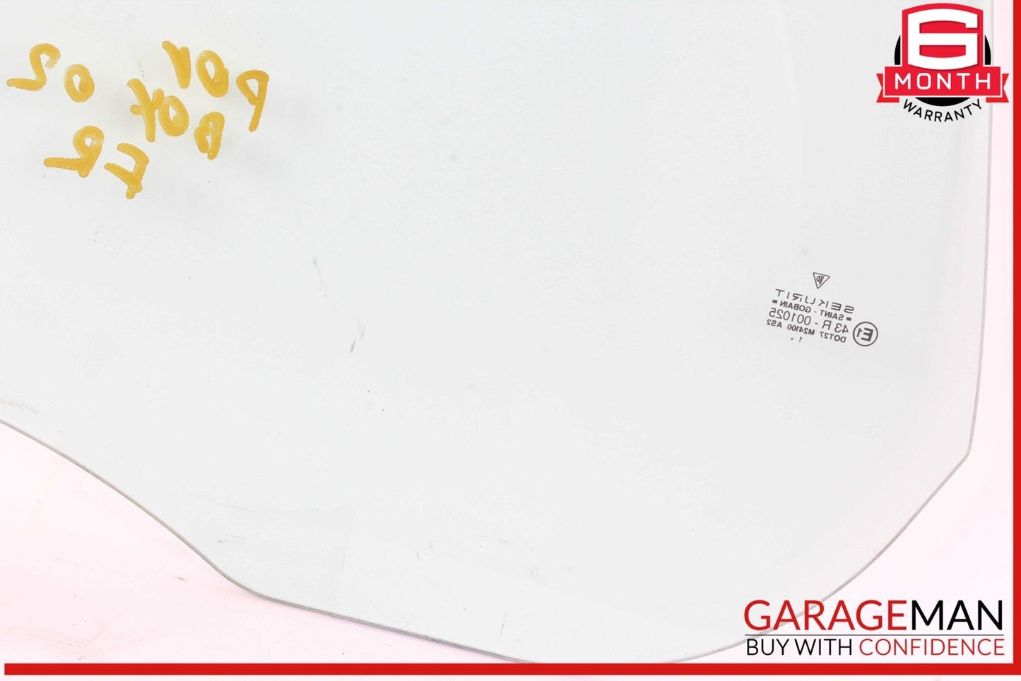97-04 Porsche Boxster S 986 Front Right Passenger Side Door Window Auto Glass