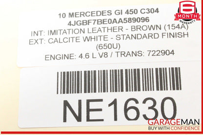 Mercedes X164 GL450 4MATIC Rear 3rd Third Row Seat Motor 1648202342 Genuine
