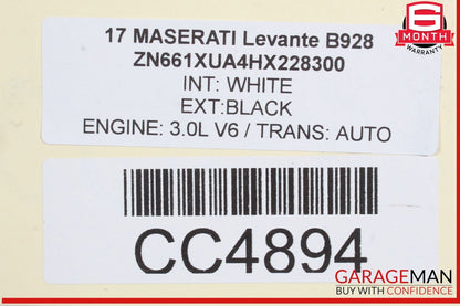 17-20 Maserati Levante M161 3.0L AWD Automatic Transmission OEM