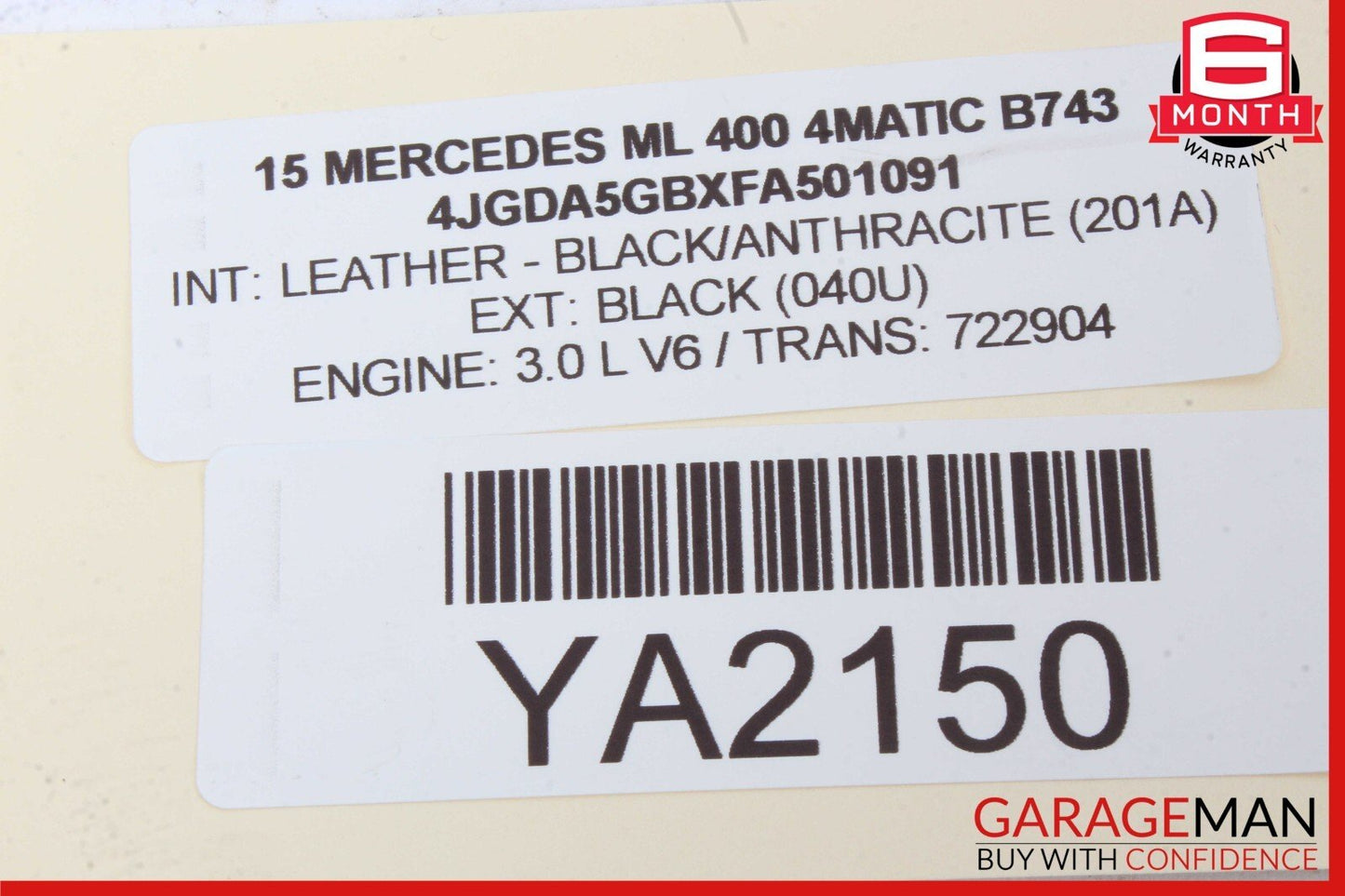 13-16 Mercedes W166 ML400 ML550 ML350 GL450 Instrument Speedometer Cluster OEM
