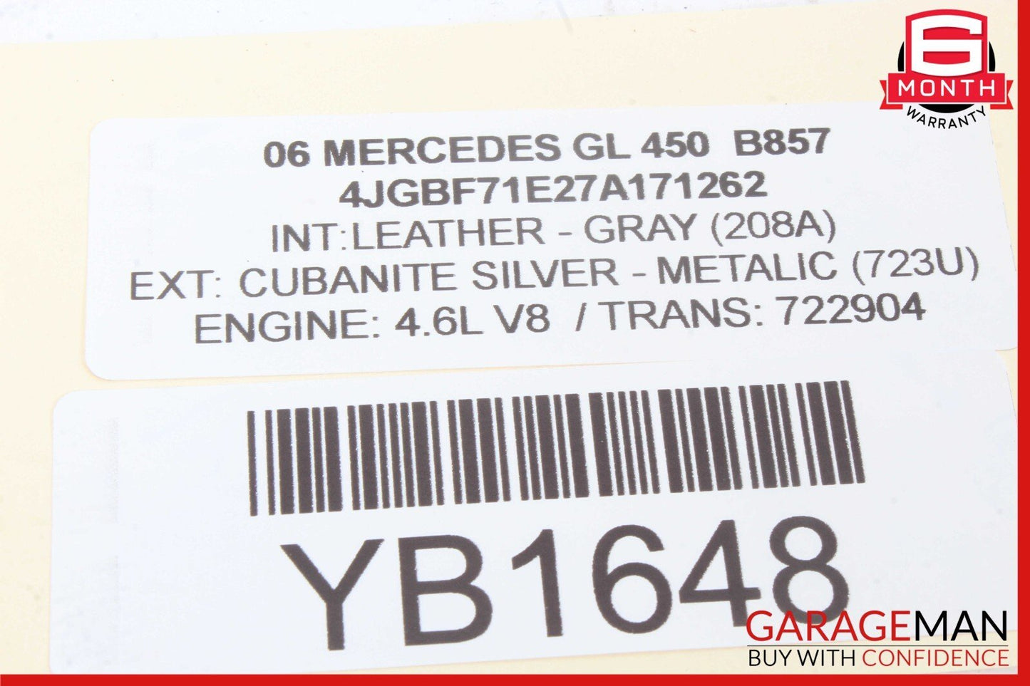 06-08 Mercedes X164 GL450 Instrument Speedometer Cluster 1645403247 OEM