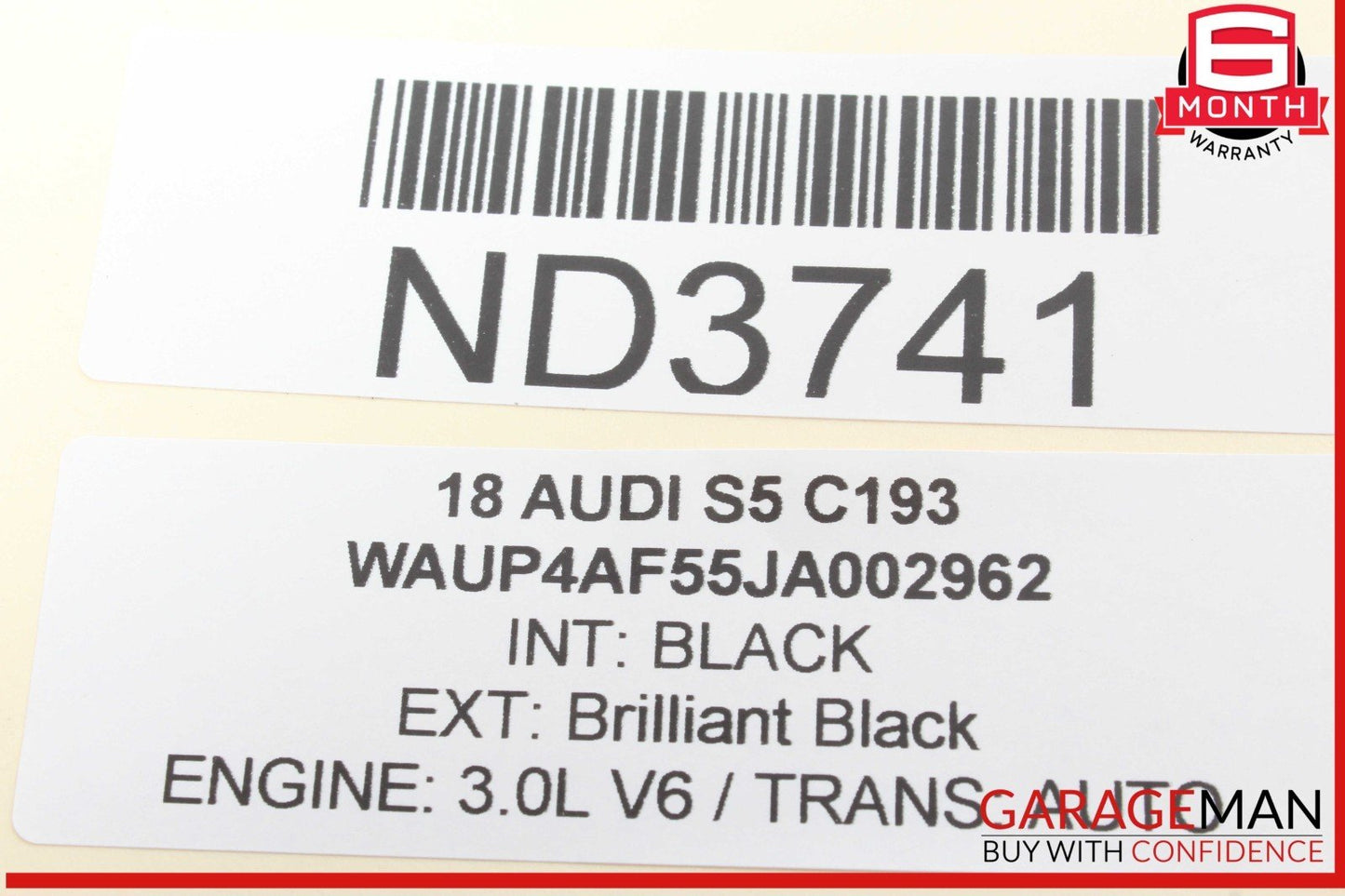 17-24 Audi S5 RS5 A4 Front Left Driver Side Exterior Door Handle Black OEM