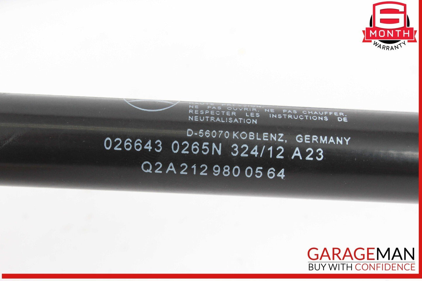 12-14 Mercedes W204 C250 Front Left and Right Side Hood Lift Support Shock Strut