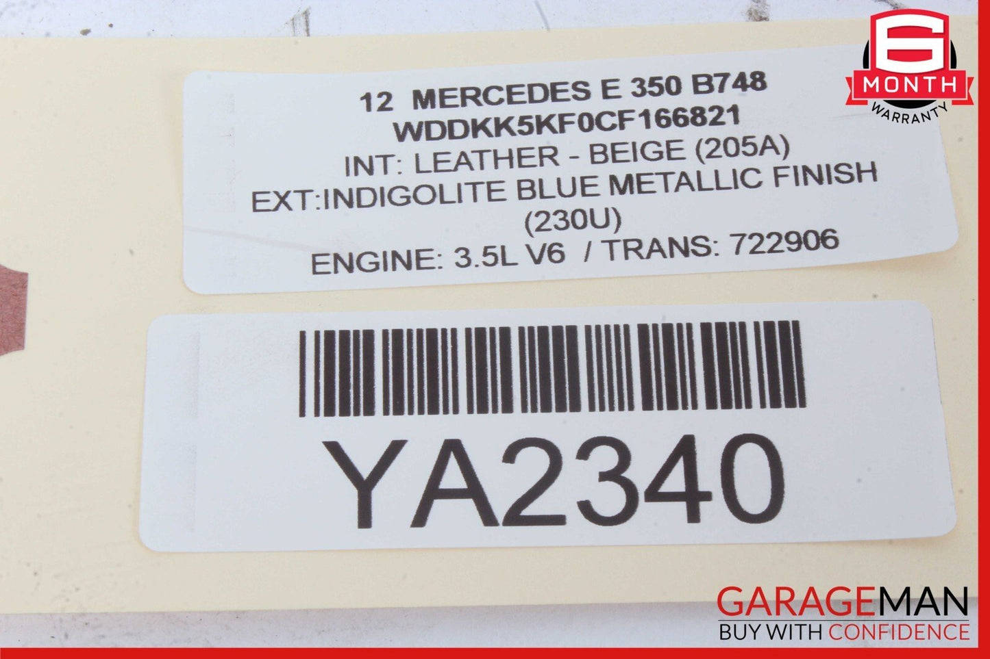 11-16 Mercedes W207 E350 E550 Overhead Reading Map Dome Light Lamp OEM