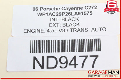 03-10 Porsche Cayenne 955 957 Front Right Side Sunvisor Sun Visor Shade OEM