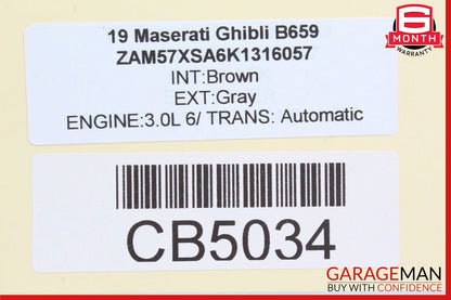 14-19 Maserati Ghibli Left Driver Side Air Vent Duct Trim Panel Cover OEM