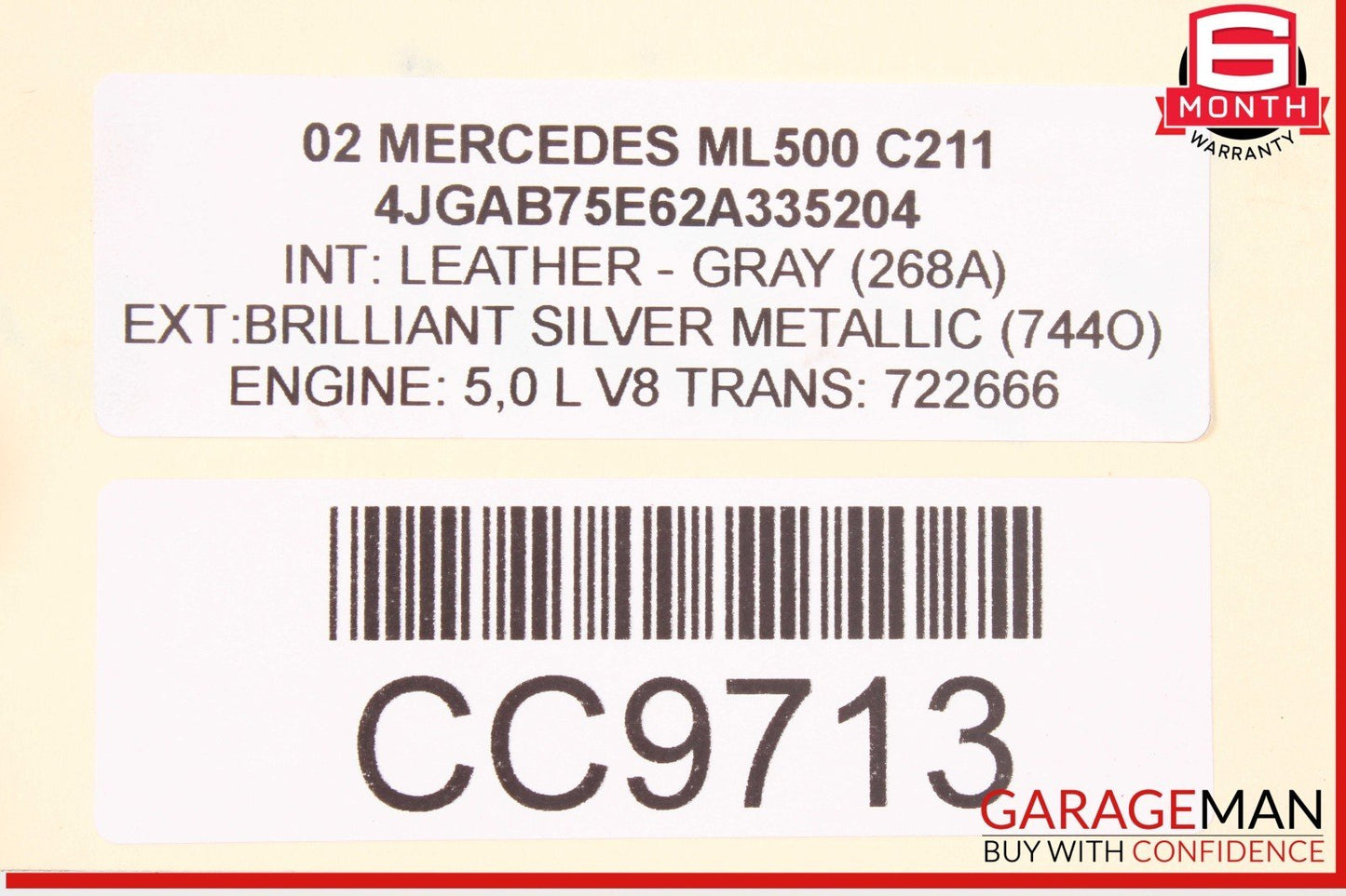 98-05 Mercedes W163 ML500 ML320 Rear Diff Differential Axle Carrier Assembly OEM