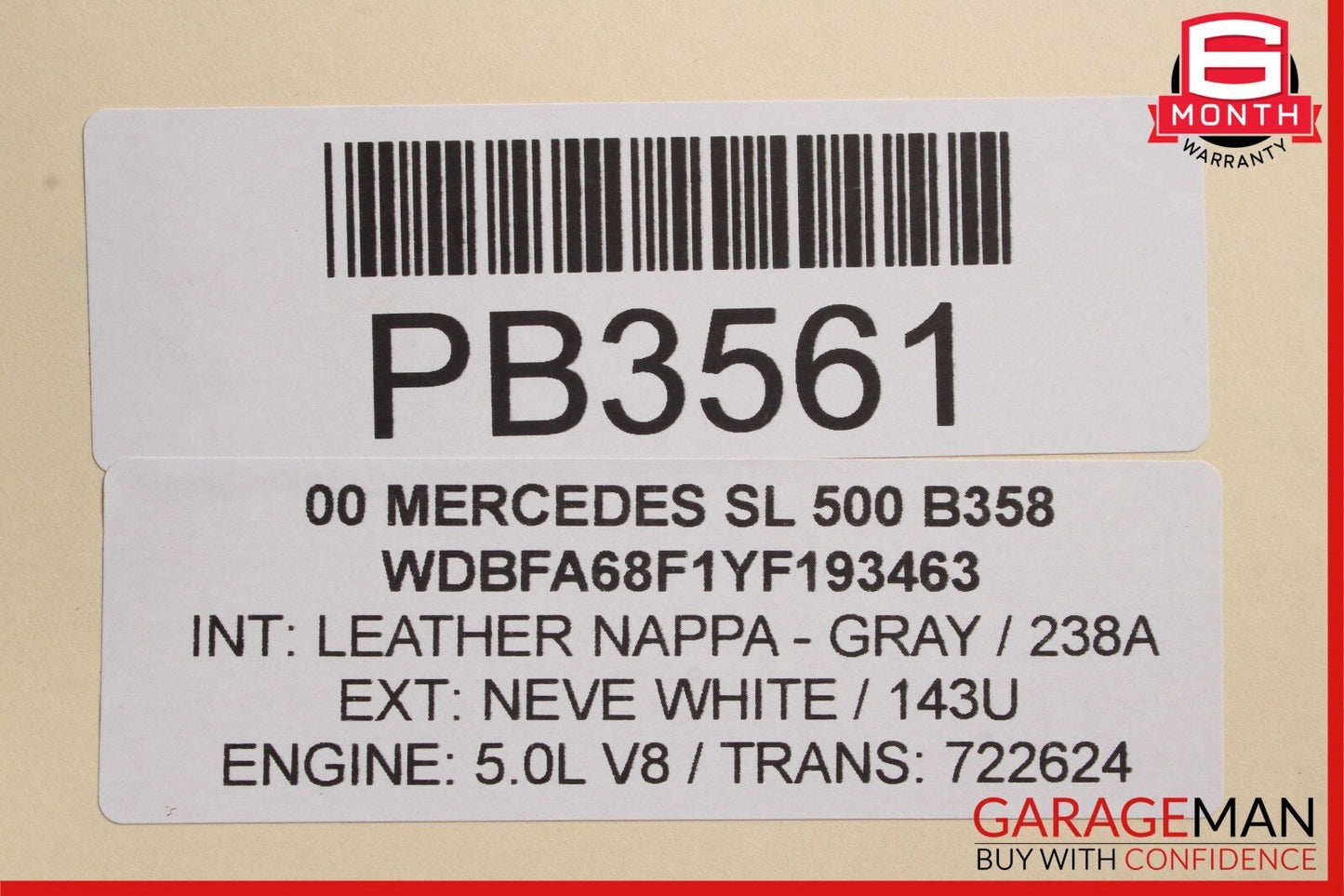 1998-2006 Mercedes-Benz SL500 RWD M113 Engine Motor Block Assy RWD OEM 157k