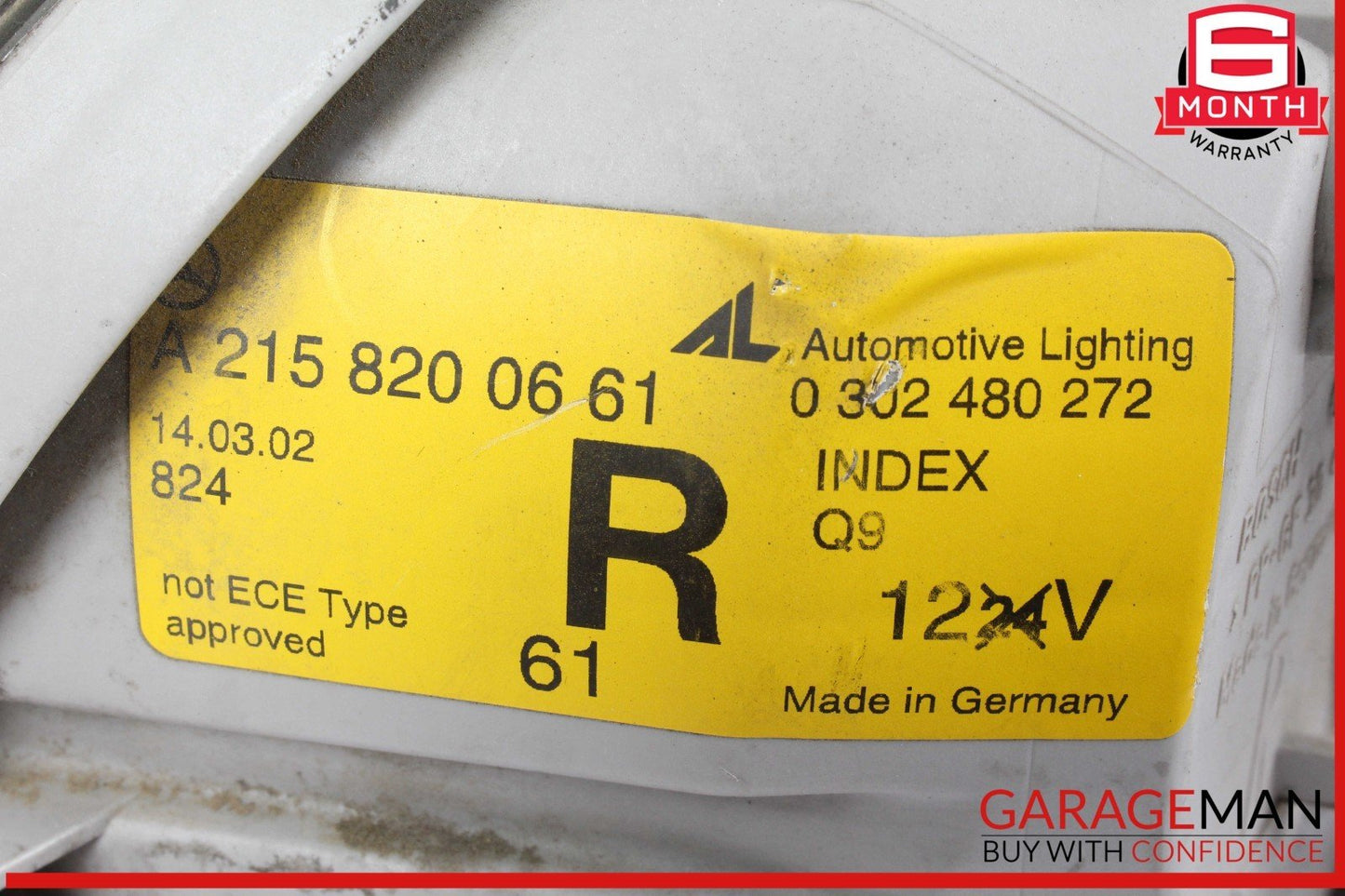 00-06 Mercedes W215 CL55 AMG Front Right Side Headlight Head Light Lamp Xenon