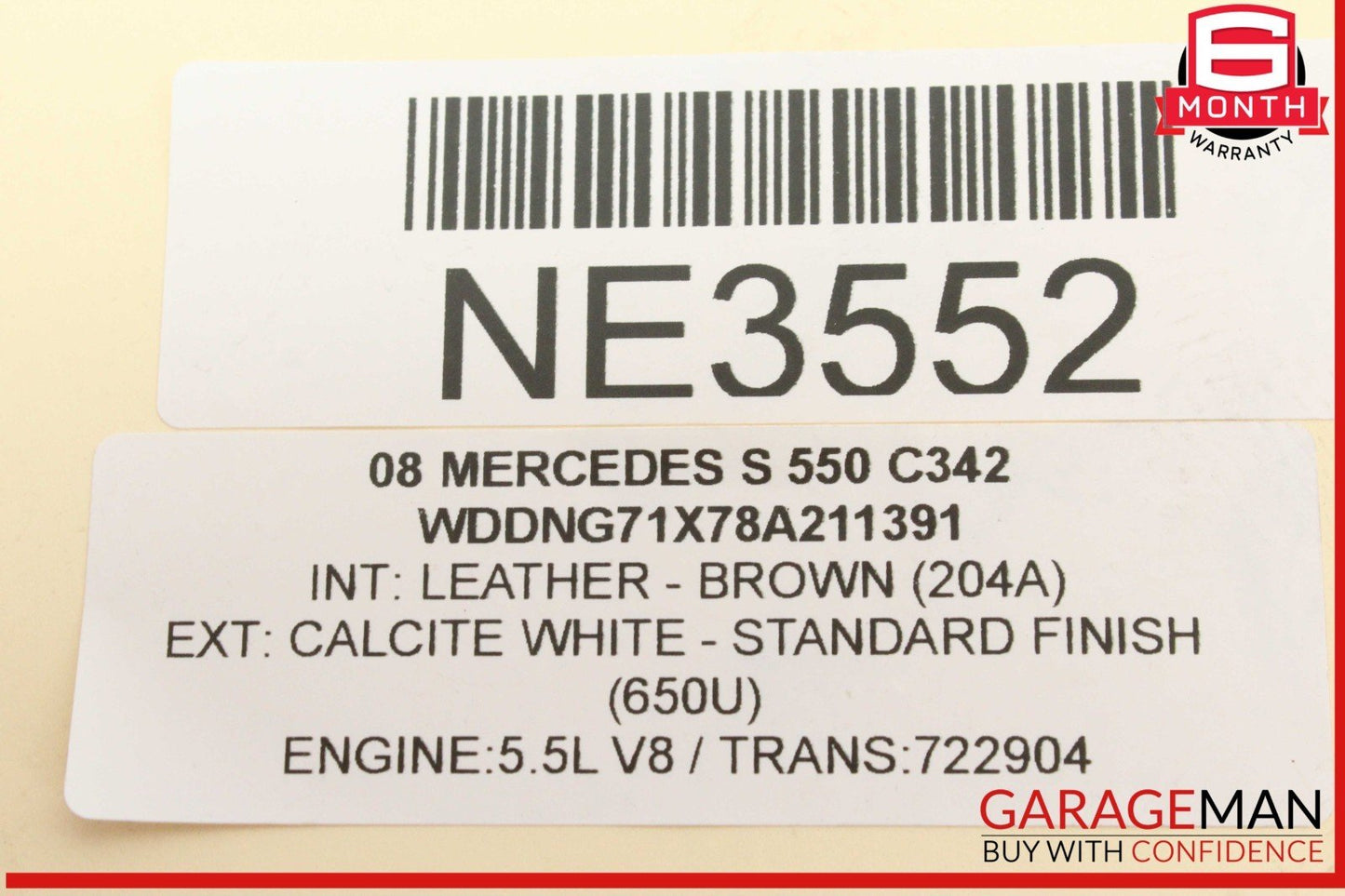 07-13 Mercedes W221 S550 S600 Lower Radiator Core Support Headlight Bracket OEM